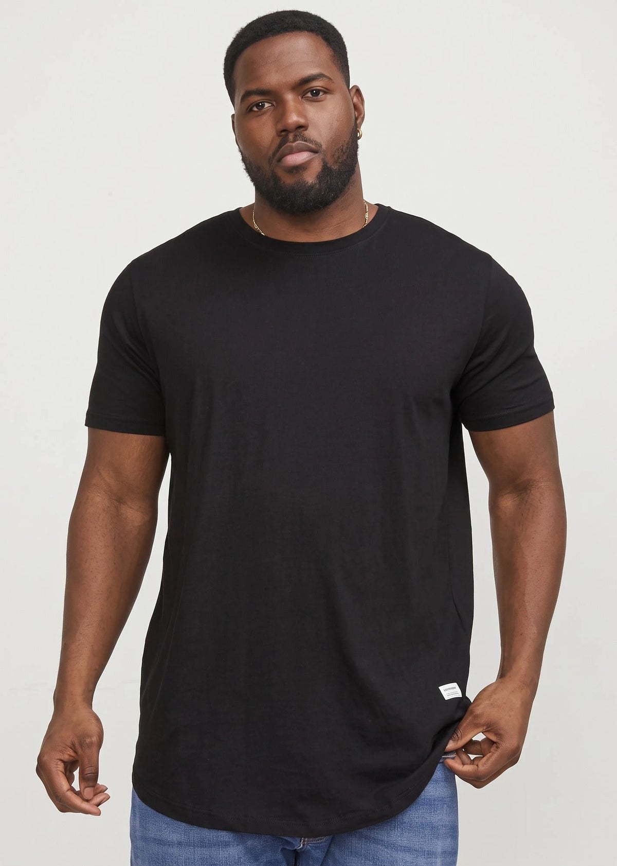 Jack & Jones Jack & Jones grote maat heren T-shirt - ronde hals