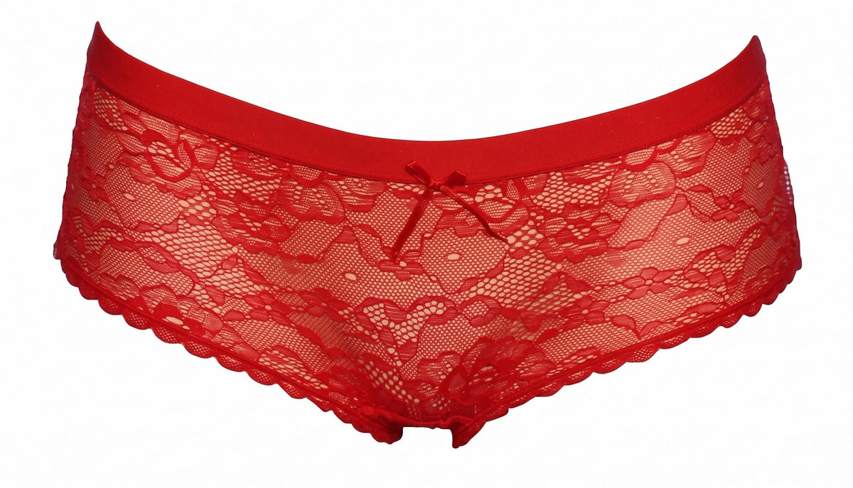 J&C J&C dames microfiber hipster met kant