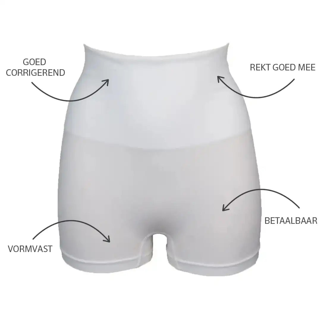 J&C J&C hoge corrigerende boxershort dames - W738