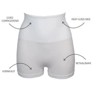J&C J&C hoge corrigerende boxershort dames - W738