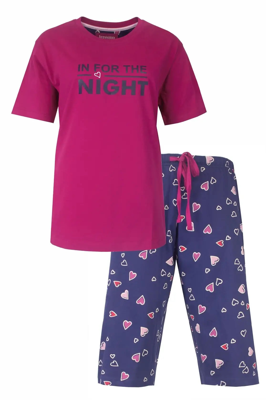 Jorn Cocks Irresistible dames capri pyjama katoen - "in for the Night"