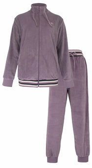 Jorn Cocks Irresistible dames huispak velours - Lila stripe