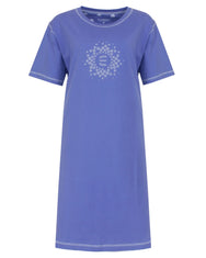 Jorn Cocks Irresistible dames nachthemd korte mouw - Blauw