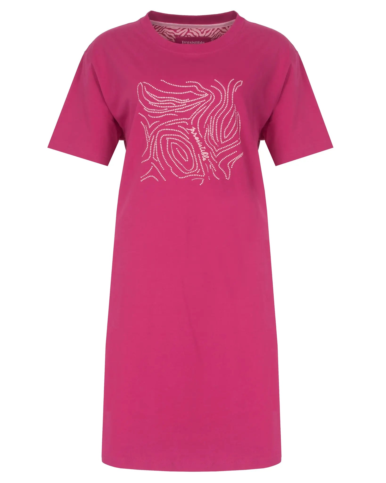 Jorn Cocks Irresistible dames nachthemd korte mouw - Fuchsia