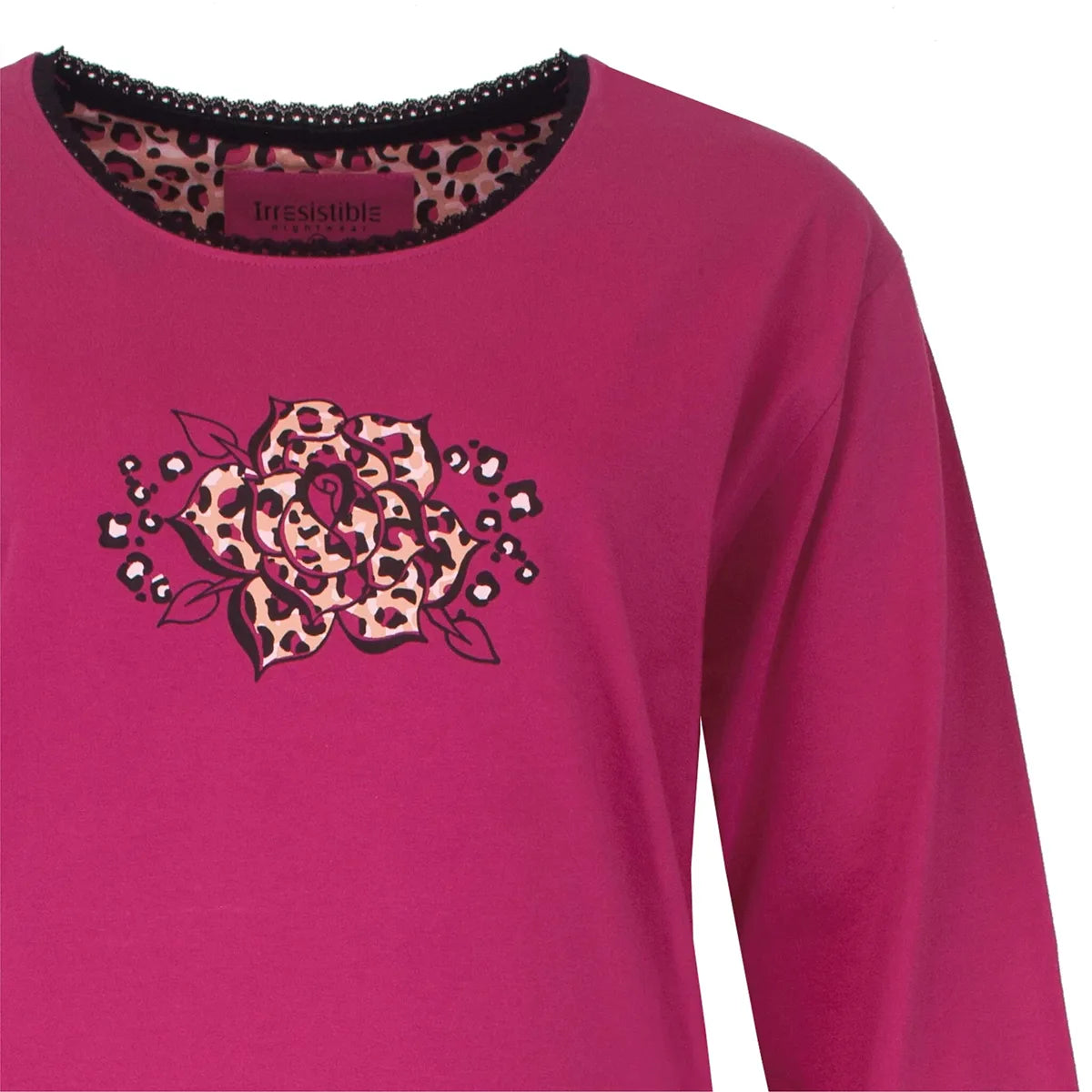 Jorn Cocks Irresistible dames nachthemd lange mouw - Pink
