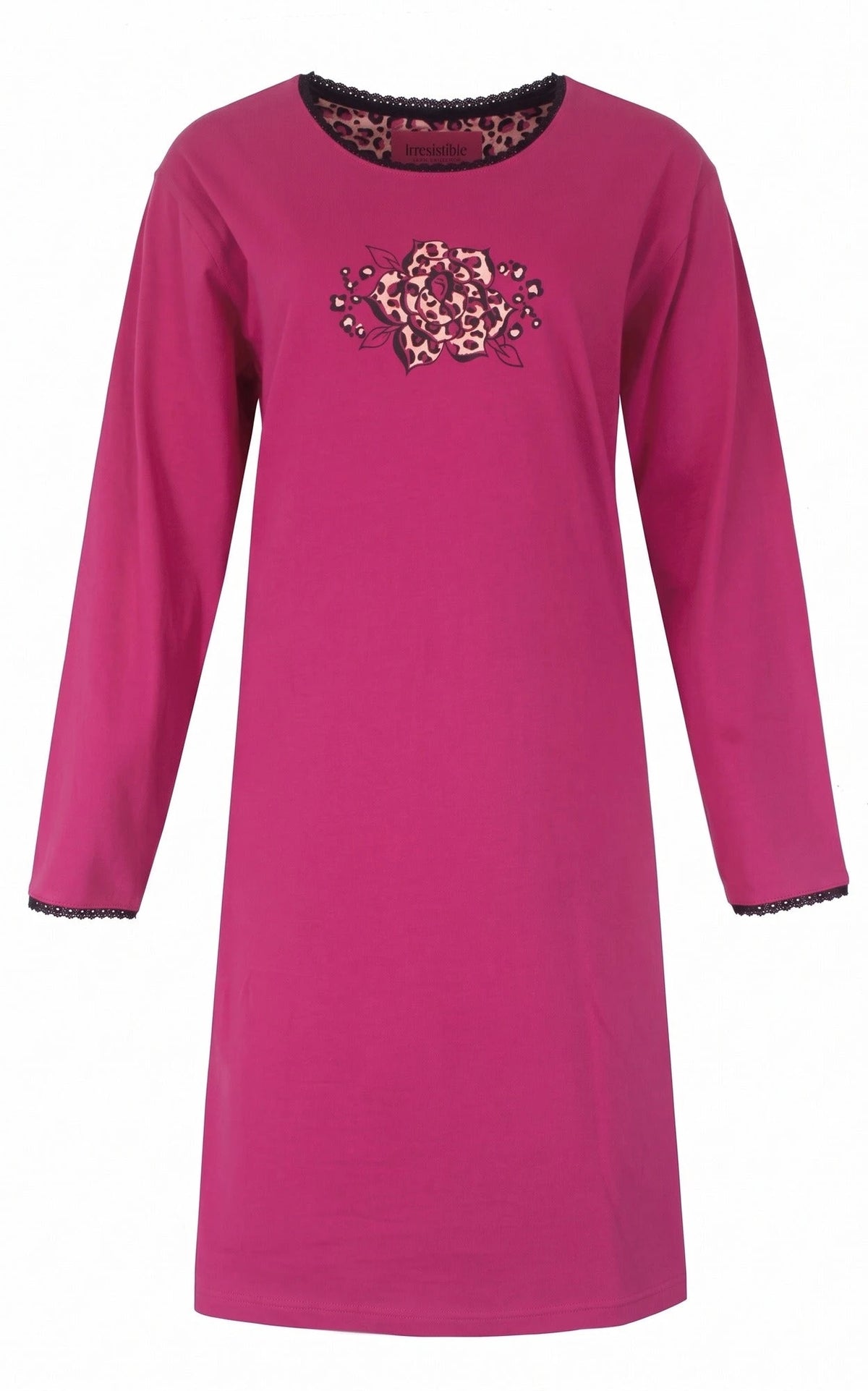Jorn Cocks Irresistible dames nachthemd lange mouw - Pink