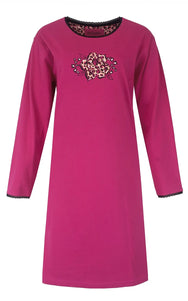 Jorn Cocks Irresistible dames nachthemd lange mouw - Pink