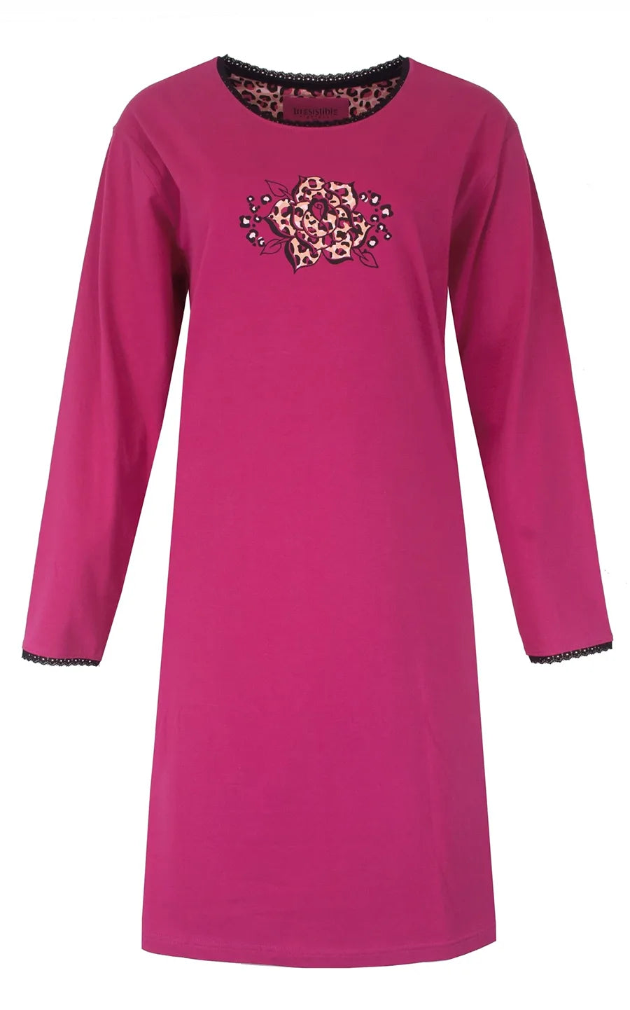 Jorn Cocks Irresistible dames nachthemd lange mouw - Pink
