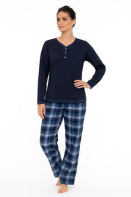 Jorn Cocks Irresistible dames pyjama lange mouw - Flanellen broek