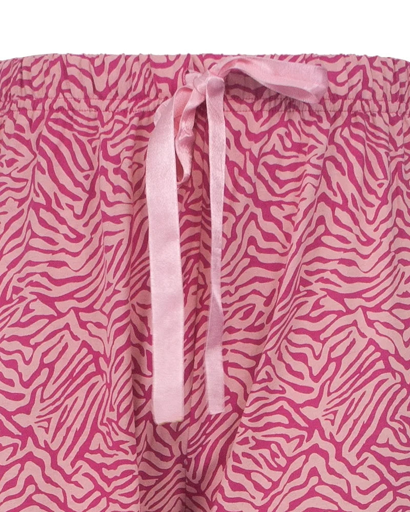 Jorn Cocks Irresistible dames pyjama lange mouw - Ronde hals - Pink flower