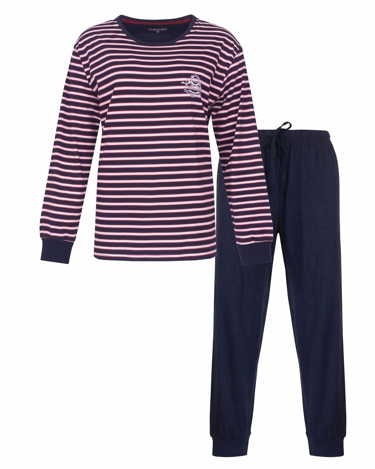 Jorn Cocks Irresistible dames pyjama lange mouw - Ronde hals - Streep