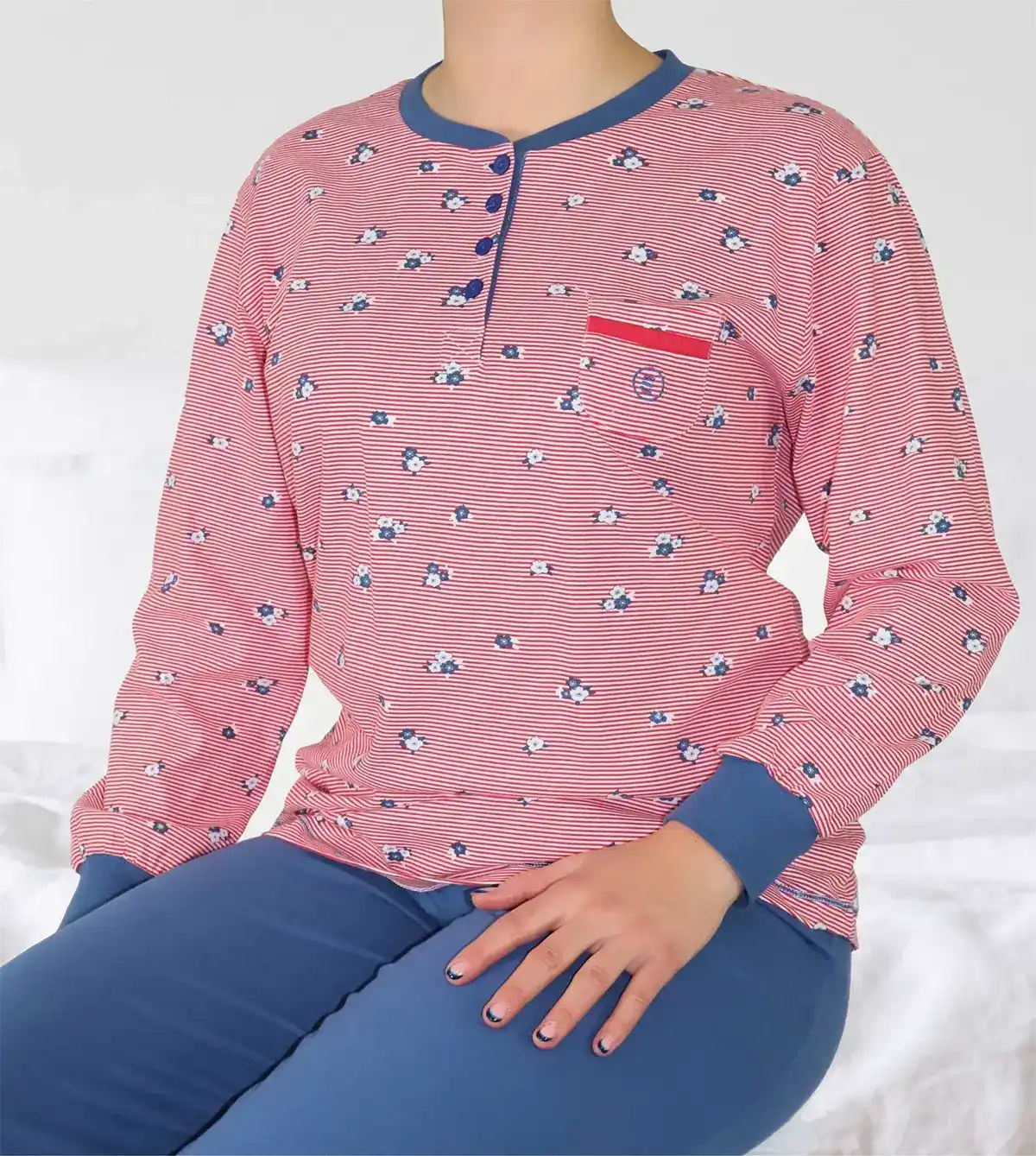 Jorn Cocks Irresistible dames pyjama lange mouw roze - spring