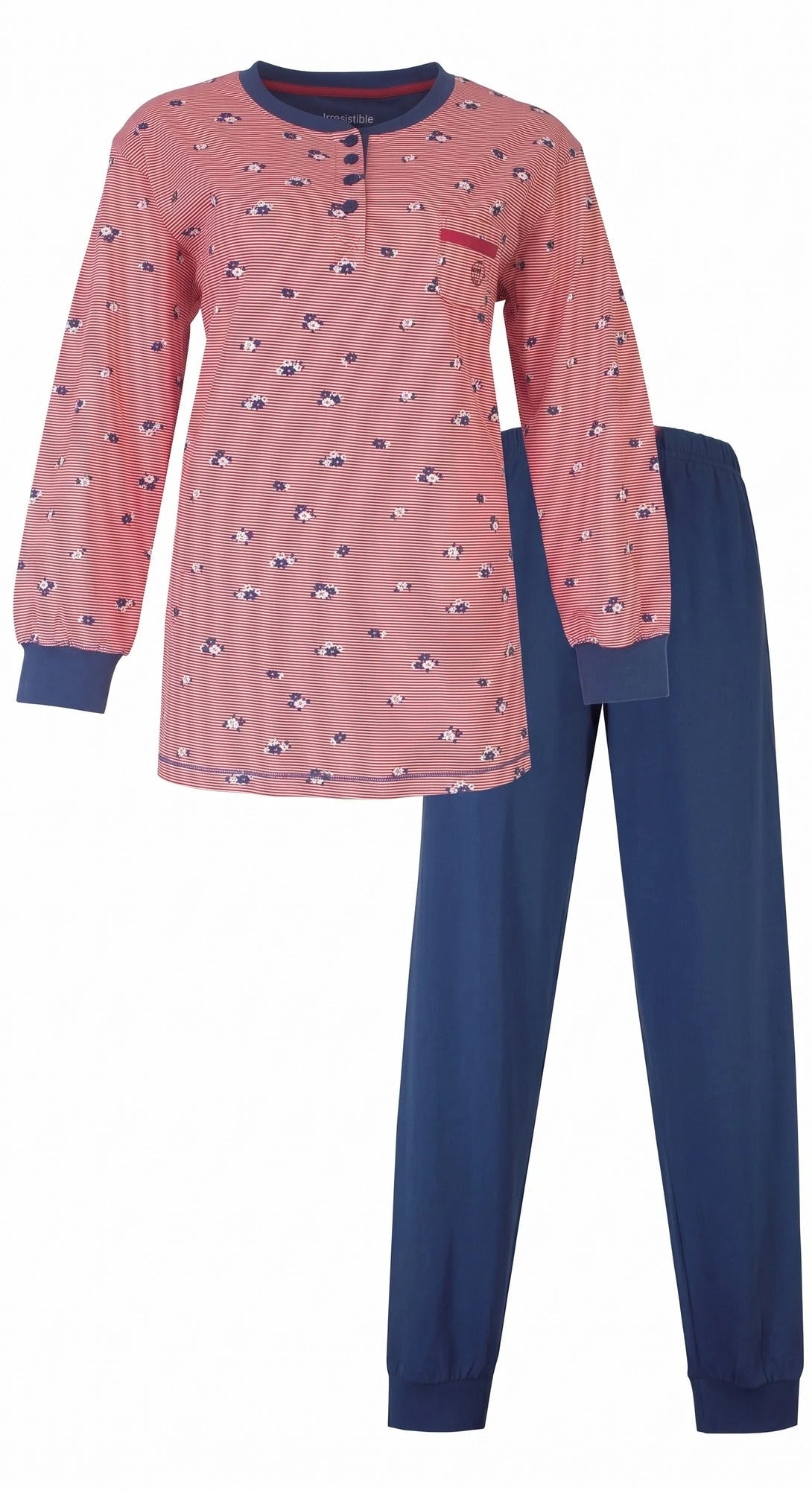 Jorn Cocks Irresistible dames pyjama lange mouw roze - spring