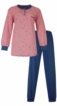 Jorn Cocks Irresistible dames pyjama lange mouw roze - spring