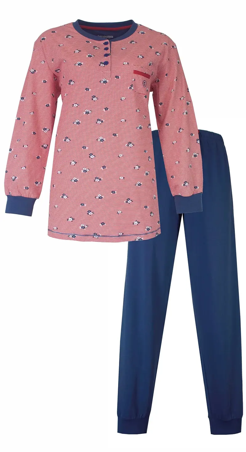 Jorn Cocks Irresistible dames pyjama lange mouw roze - spring