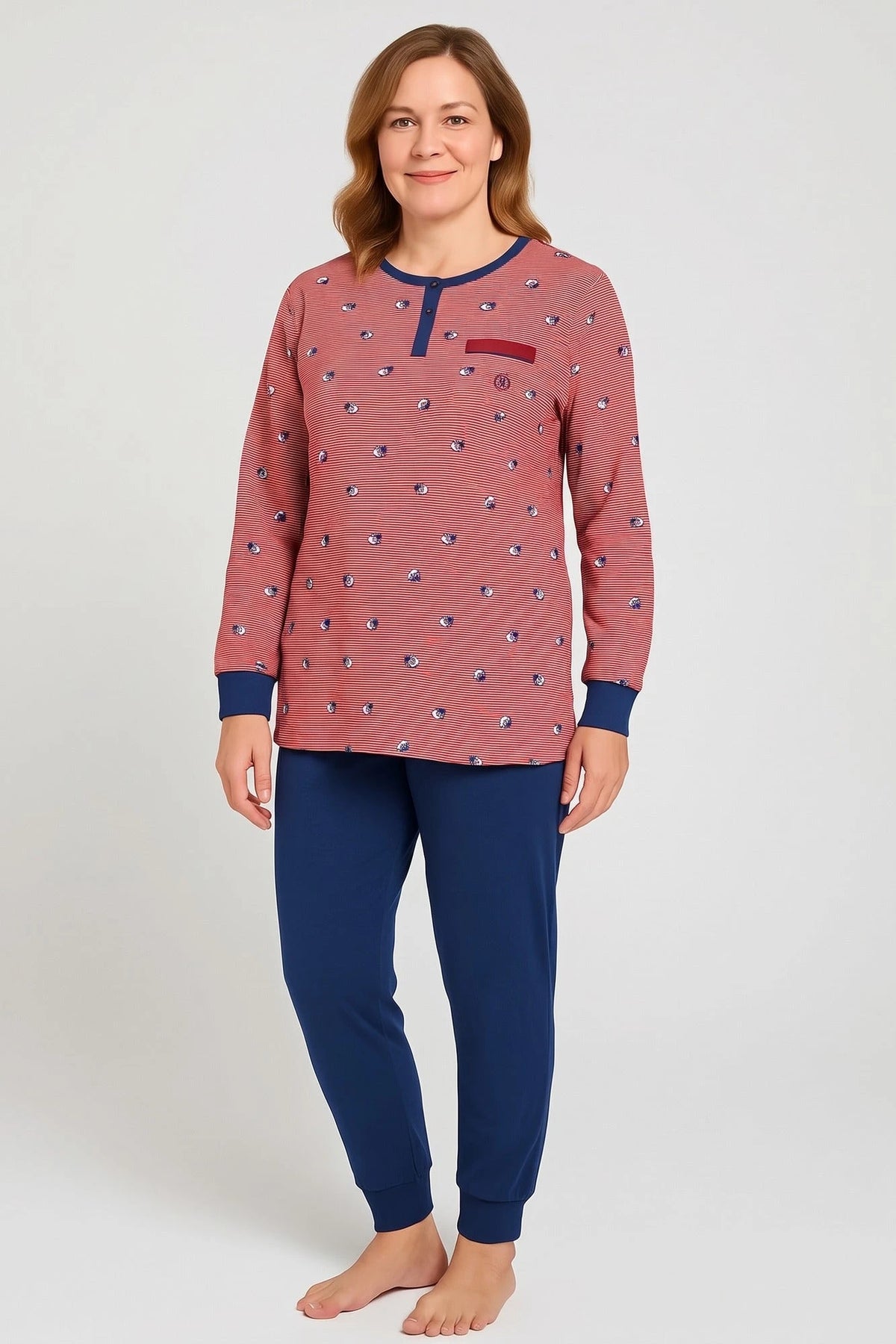 Jorn Cocks Irresistible dames pyjama lange mouw roze - spring