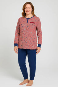 Jorn Cocks Irresistible dames pyjama lange mouw roze - spring