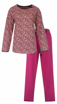 Jorn Cocks Irresistible dames pyjama lange mouw - Winter Panter