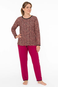 Jorn Cocks Irresistible dames pyjama lange mouw - Winter Panter