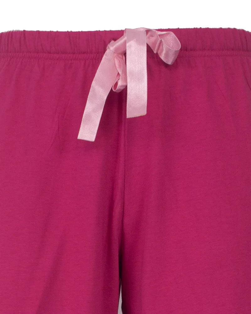 Jorn Cocks Irresistible dames shortama katoen - Pink flower