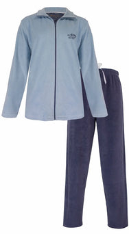 Jorn Cocks Medaillion dames huispak Velours - Chique Blue