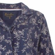 Jorn Cocks Medaillion dames velours pyjama doorknoop - Winter Flower