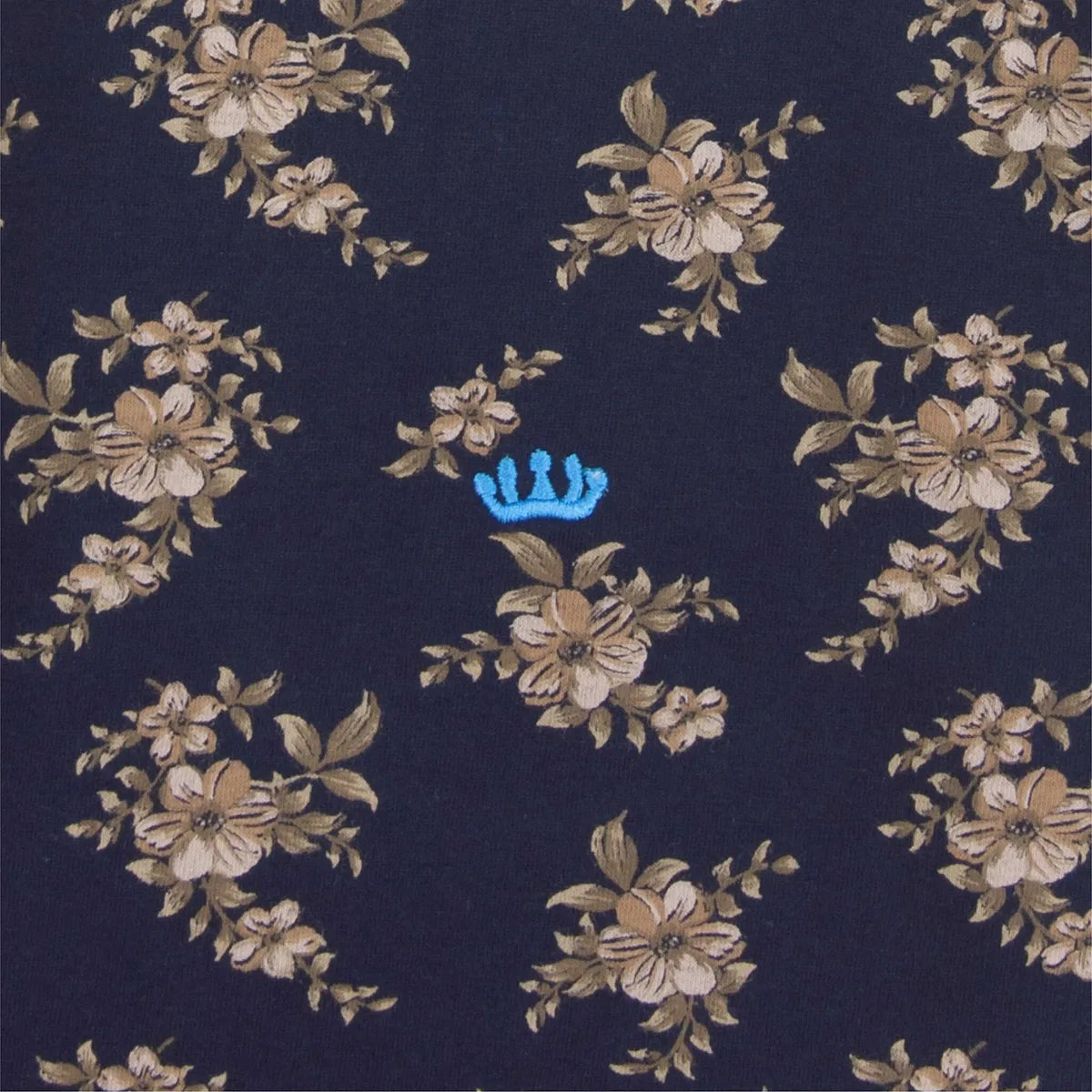 Jorn Cocks Medaillon dames nachthemd lange mouw - Dark Blue
