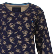 Jorn Cocks Medaillon dames nachthemd lange mouw - Dark Blue