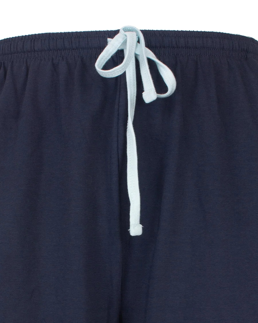 Jorn Cocks M.E.Q. Heren pyjama korte mouwen - lange broek - Grey stripe