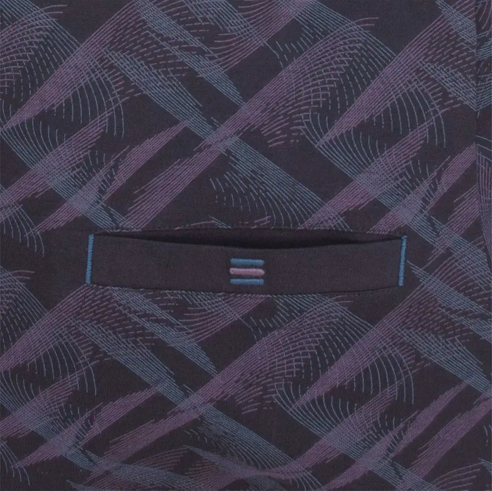 Jorn Cocks M.E.Q. Heren pyjama lange mouwen katoen - Blue monogram