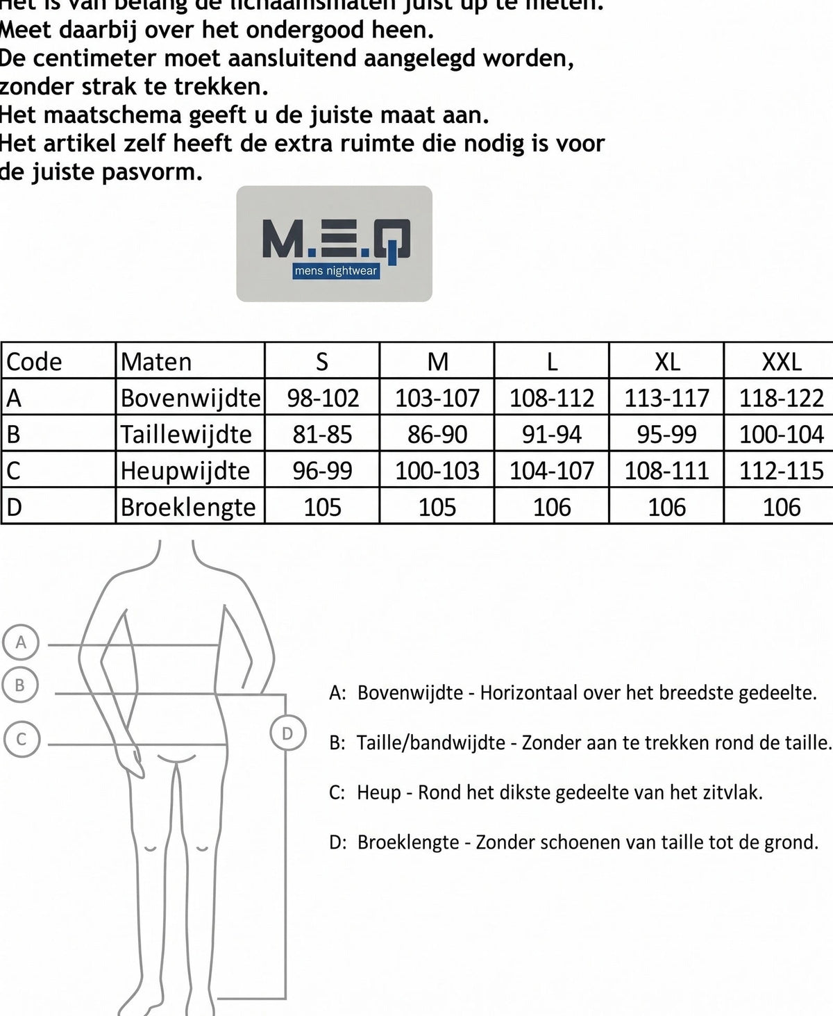 Jorn Cocks M.E.Q. Heren pyjama lange mouwen katoen - Dark Blue
