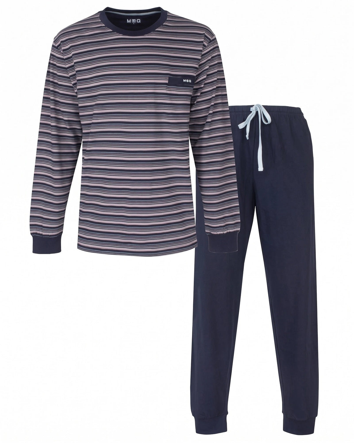 Jorn Cocks M.E.Q. Heren pyjama lange mouwen katoen - Night