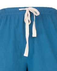 Jorn Cocks M.E.Q. Heren pyjama lange mouwen katoen V-hals - Aqua blue
