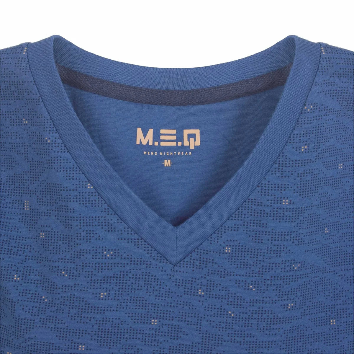 Jorn Cocks M.E.Q. Heren pyjama lange mouwen katoen - Winter blue