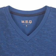 Jorn Cocks M.E.Q. Heren pyjama lange mouwen katoen - Winter blue