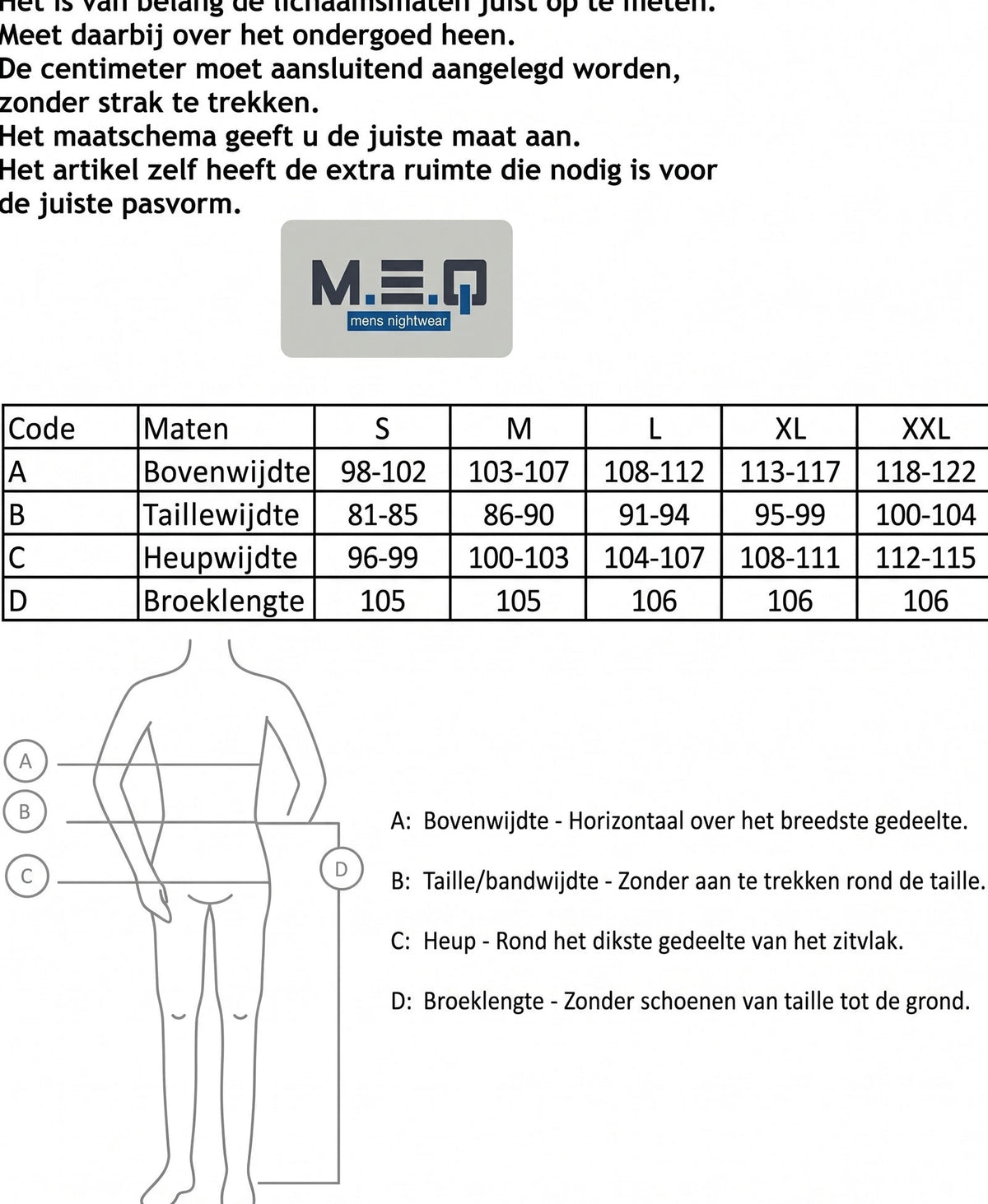Jorn Cocks M.E.Q. Heren shortama katoen - Blue summer stripe