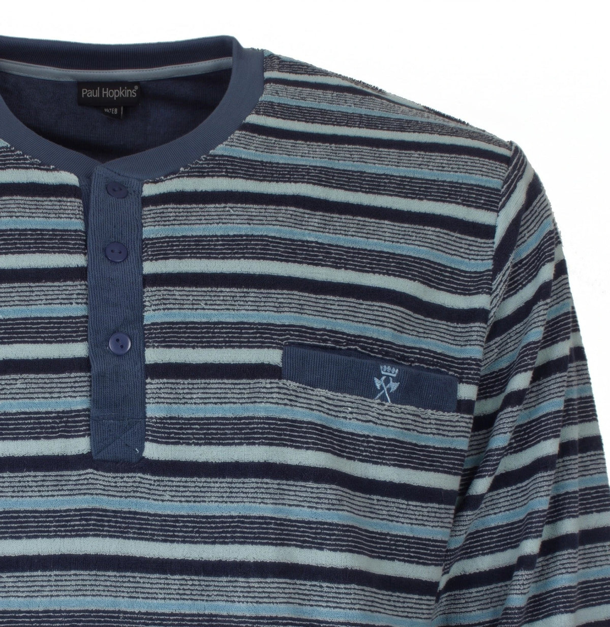 Jorn Cocks Paul Hopkins Badstof pyjama heren - Lightblue