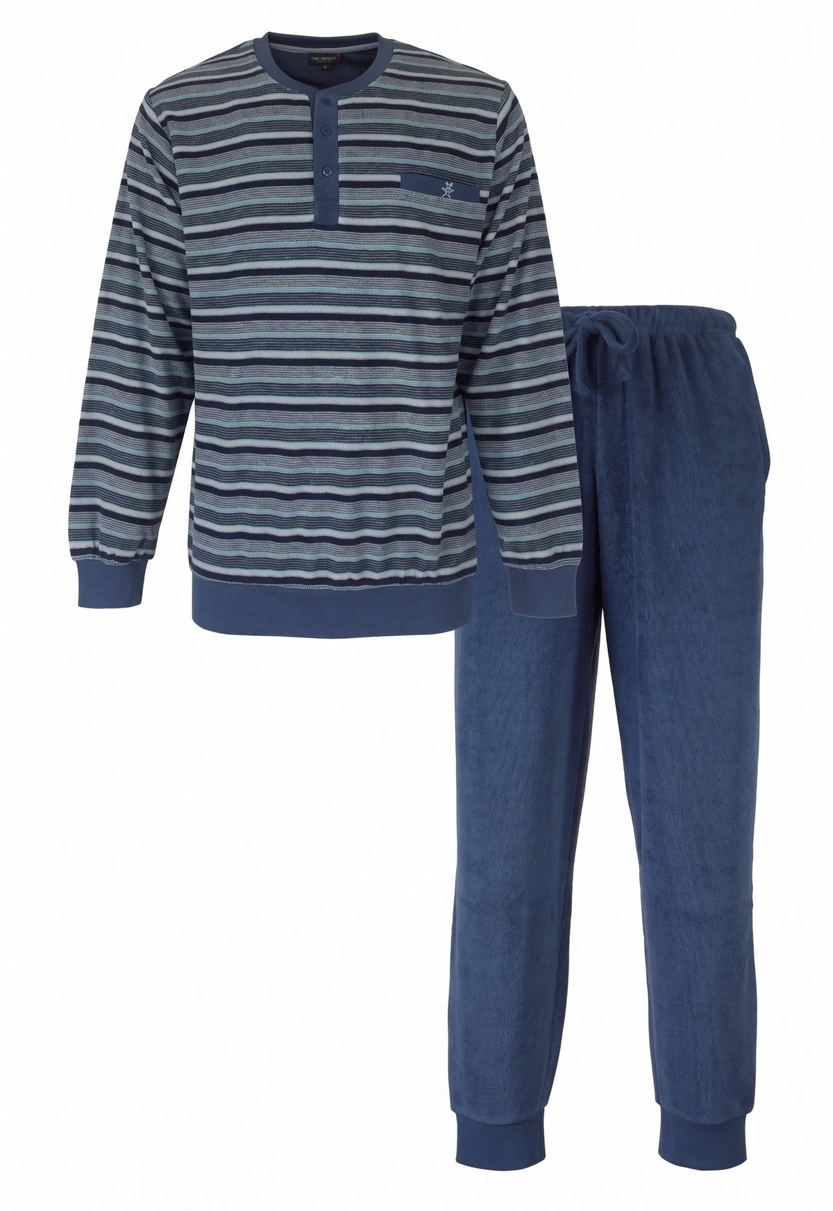 Jorn Cocks Paul Hopkins Badstof pyjama heren - Lightblue