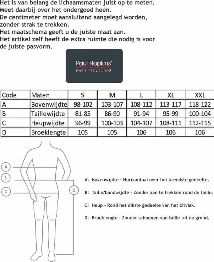 Jorn Cocks Paul Hopkins Badstof pyjama heren V-hals - Winter Blue