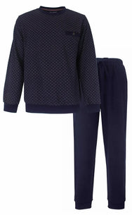 Jorn Cocks Paul Hopkins Fleece pyjama heren - Winter Blue