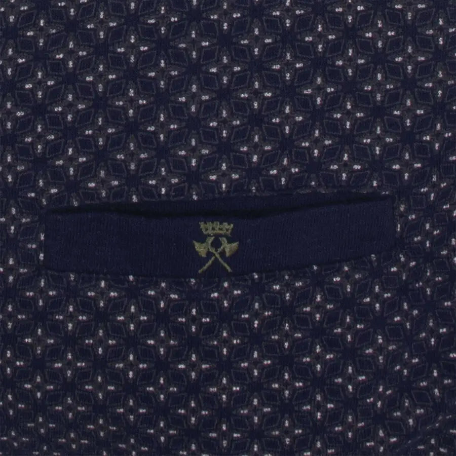 Jorn Cocks Paul Hopkins Fleece pyjama heren - Winter Blue