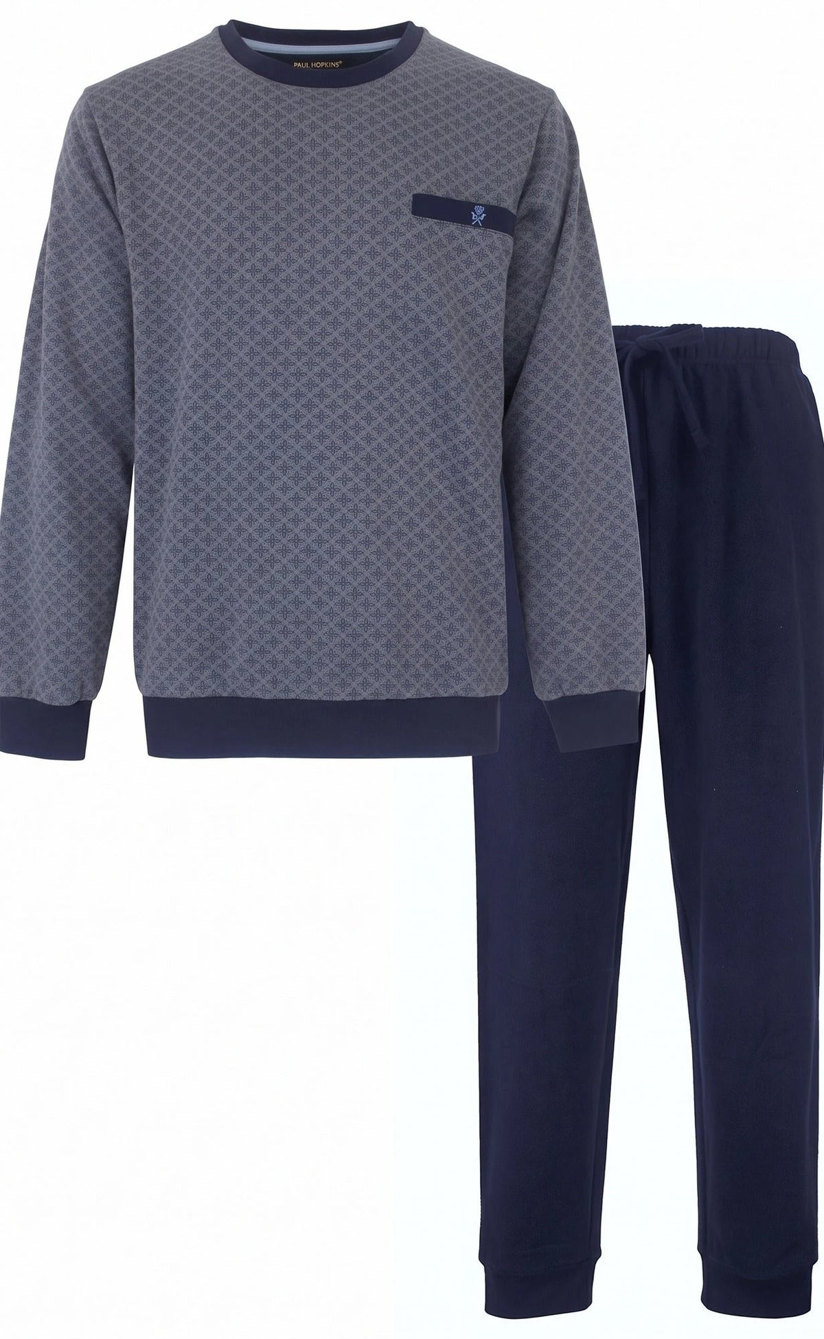 Jorn Cocks Paul Hopkins Fleece pyjama heren - Winter Squares