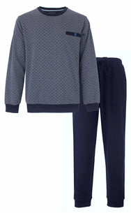 Jorn Cocks Paul Hopkins Fleece pyjama heren - Winter Squares