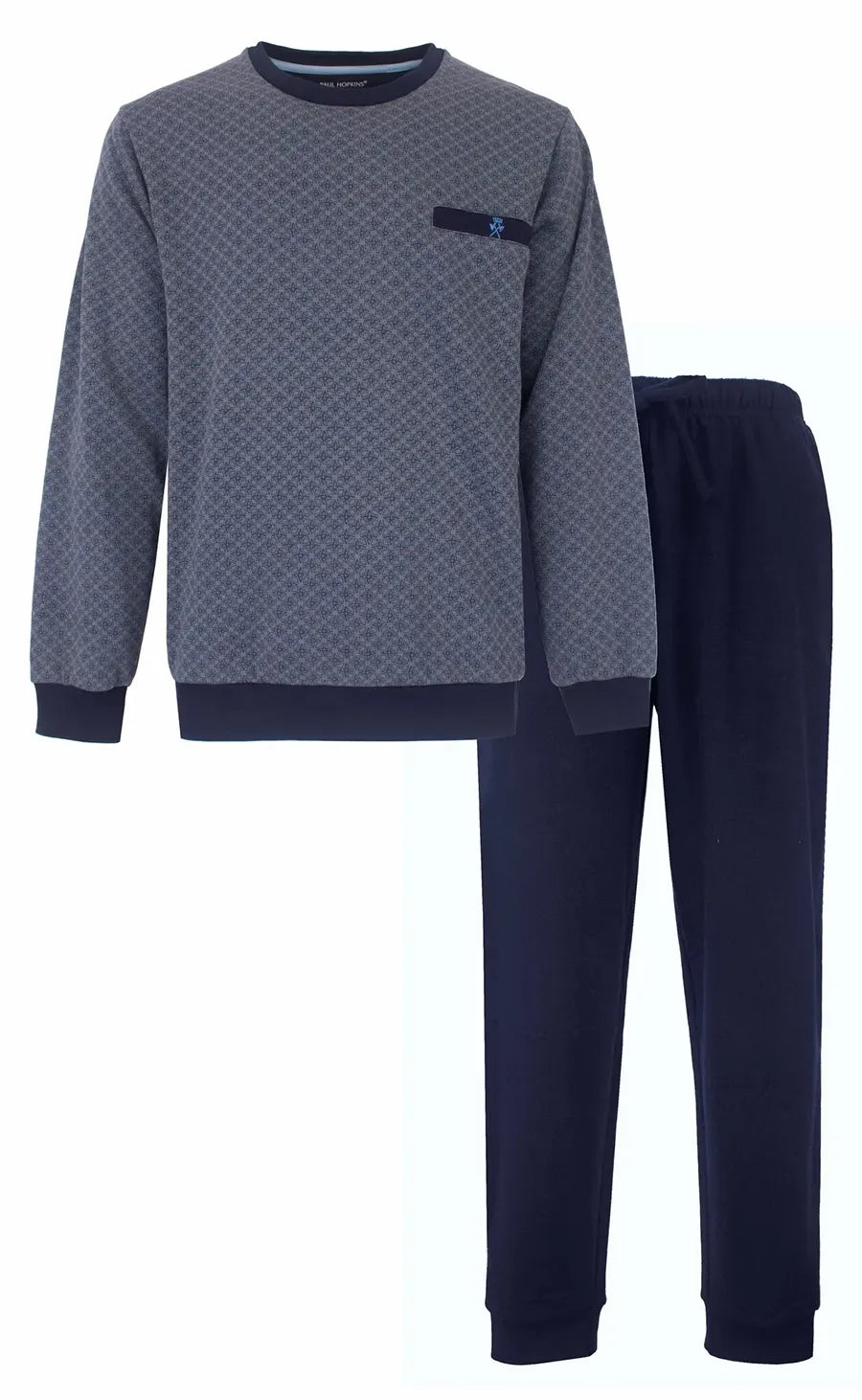 Jorn Cocks Paul Hopkins Fleece pyjama heren - Winter Squares