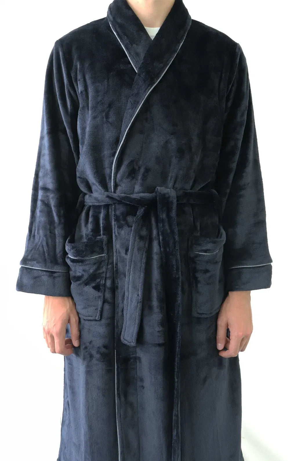 Jorn Cocks Paul Hopkins heren Fleece Badjas - Sjaalkraag