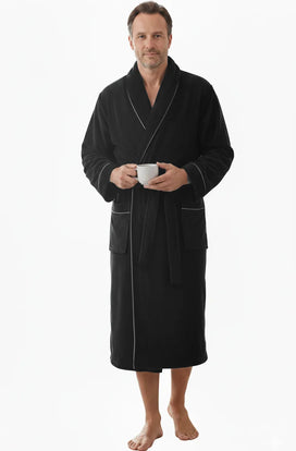 Jorn Cocks Paul Hopkins heren Fleece Badjas - Sjaalkraag
