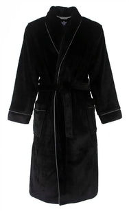 Jorn Cocks Paul Hopkins heren Fleece Badjas - Sjaalkraag