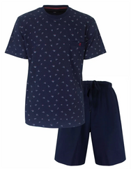 Jorn Cocks Paul Hopkins Heren shortama - Katoen - Blue logo