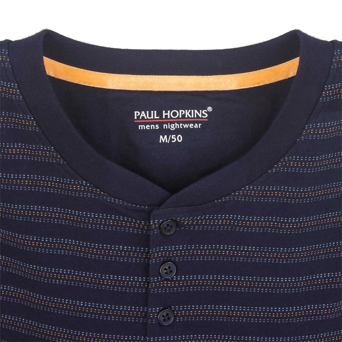 Jorn Cocks Paul Hopkins Heren shortama Knoopsluiting - Katoen - Donkerblauw