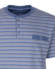 Jorn Cocks Paul Hopkins Heren shortama Knoopsluiting - Light Blue Summer